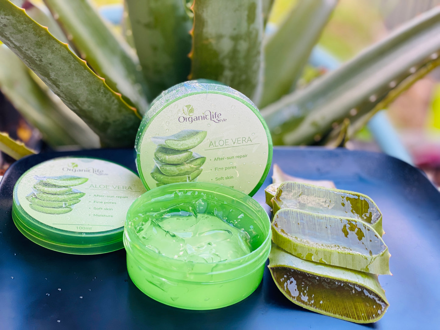 Aloe Vera Gel Skin Treatment Organic Life Style Products