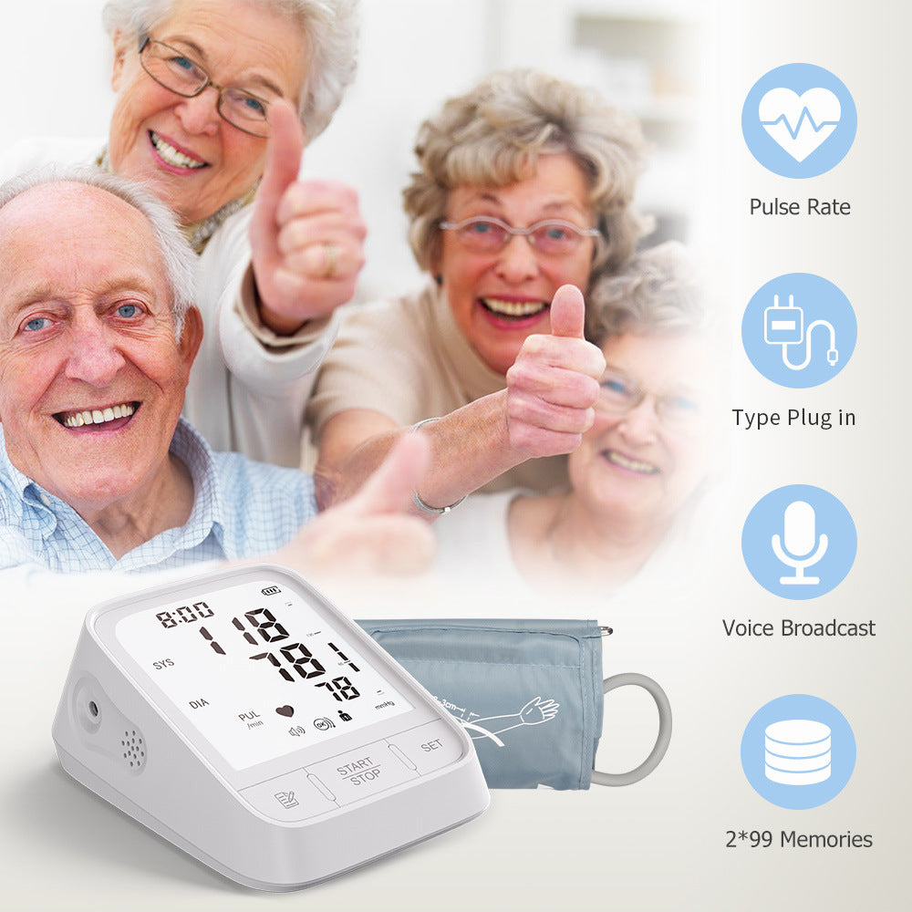 Automatic Upper Arm Blood Pressure Monitor Smart, Compact & Easy to Use