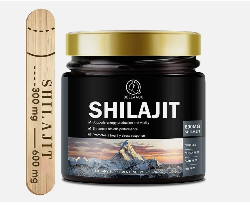 Pure Himalayan Shilajit Resin 600mg – Natural Mineral Supplement for Energy, Stamina & Daily Wellness