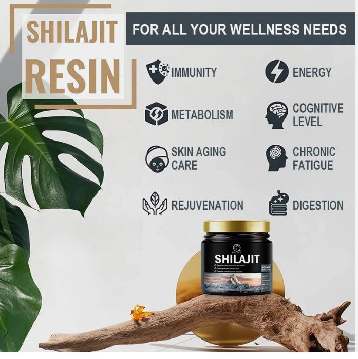 Pure Himalayan Shilajit Resin 600mg – Natural Mineral Supplement for Energy, Stamina & Daily Wellness