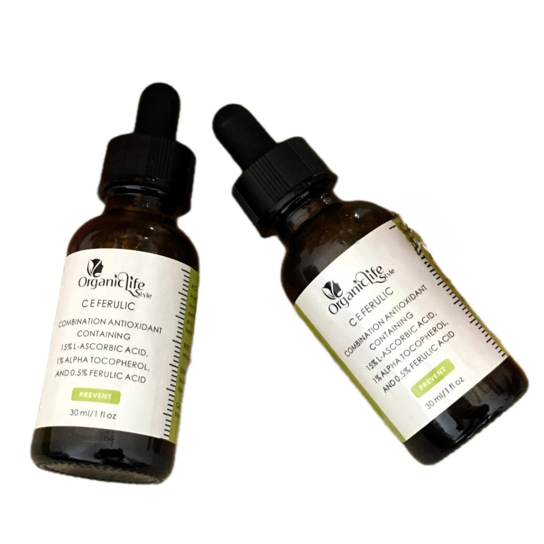 Vitamin C & E Serum with Ferulic Acid & 30ml Anti-Aging Brightening Treatment
