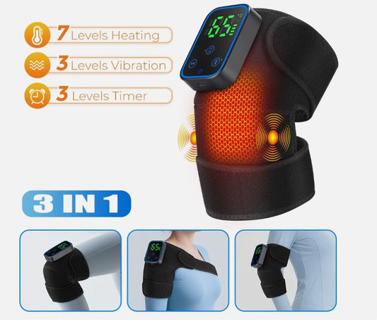 Wireless APP-Controlled Electric Heating Shoulder and Knee Massager