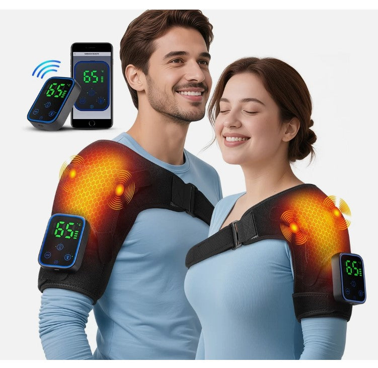 Wireless APP-Controlled Electric Heating Shoulder and Knee Massager