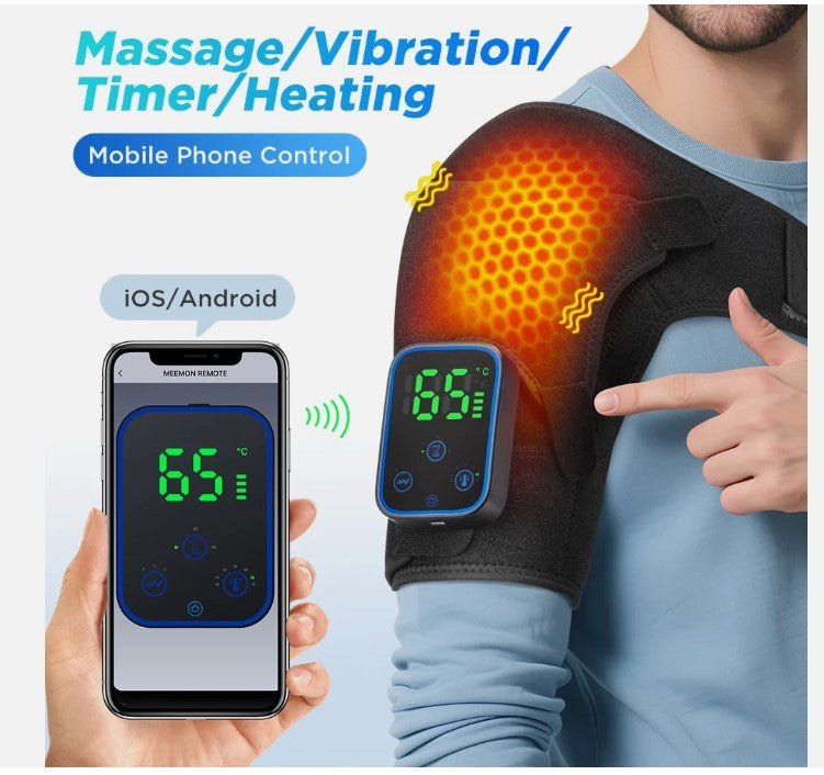Wireless APP-Controlled Electric Heating Shoulder and Knee Massager
